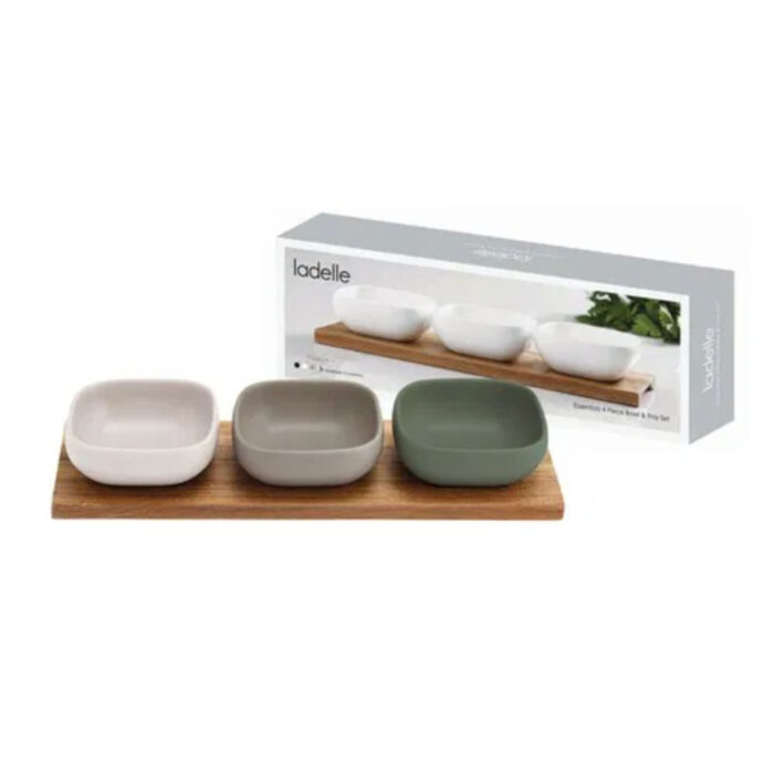 Essentials 4 Piece Bowls and Tray Set