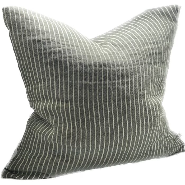Sanctuary Linen - Ivory and Pine Stripe Cushion