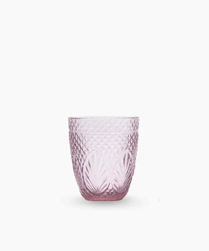 Vintage Tumbler Glass - Pink