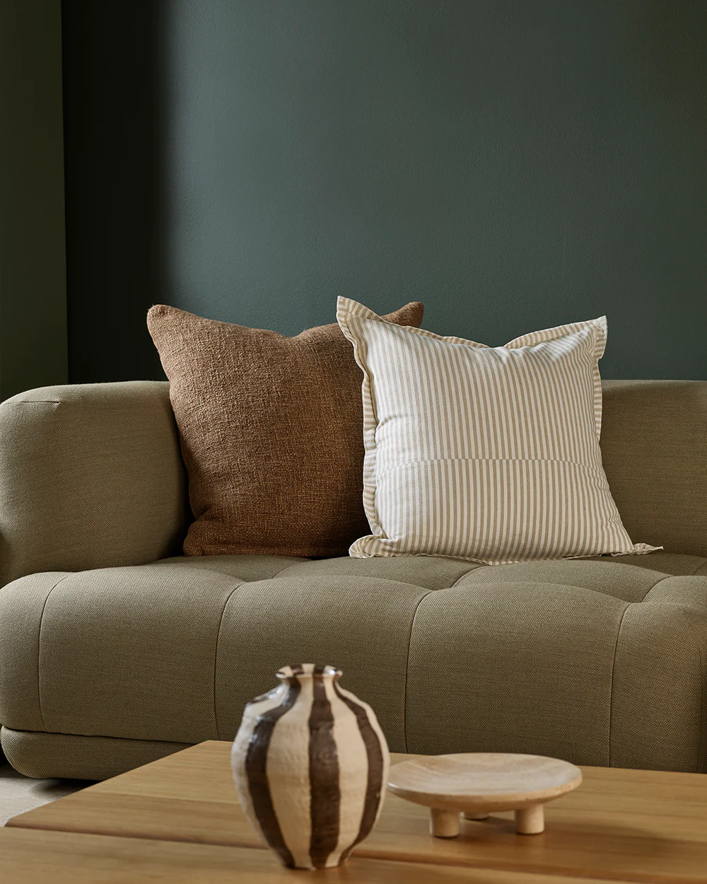 Rowan Cushion - Oat Stripe - Image 2
