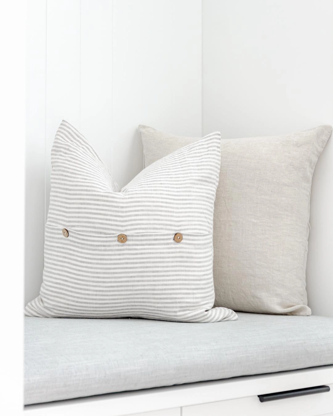 Pure Linen Cushion - Natural - Image 2