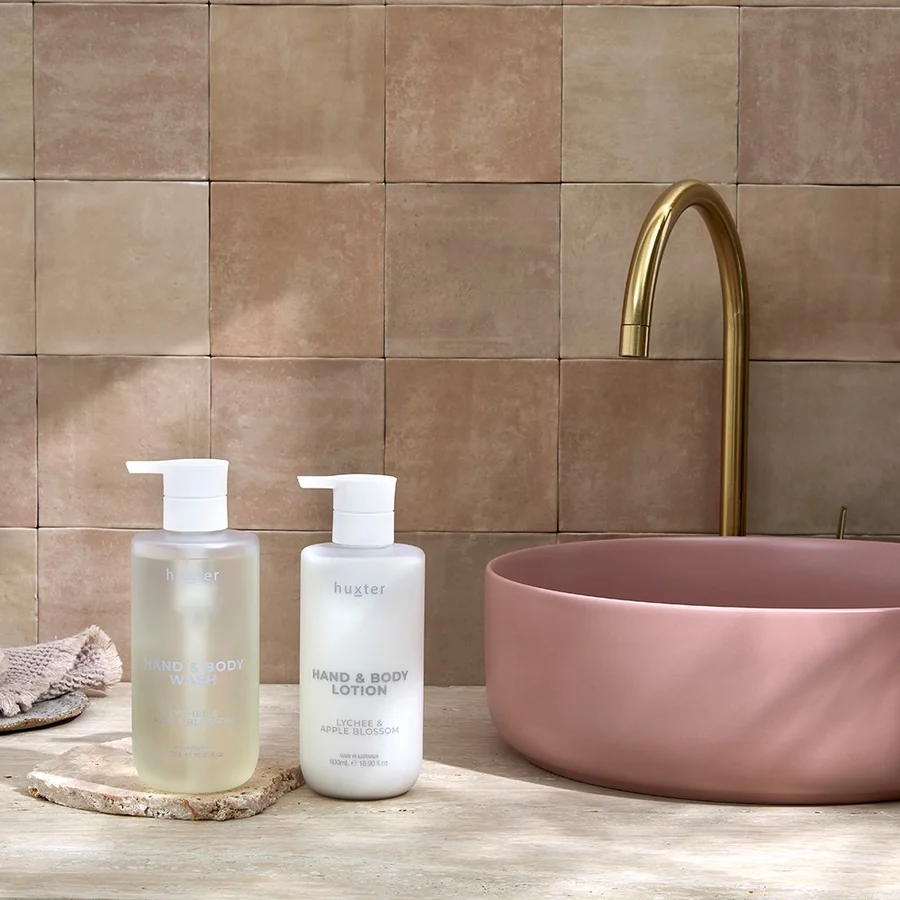 Huxter Wash and Lotion Duo - Lychee and Apple Blossom - Image 2