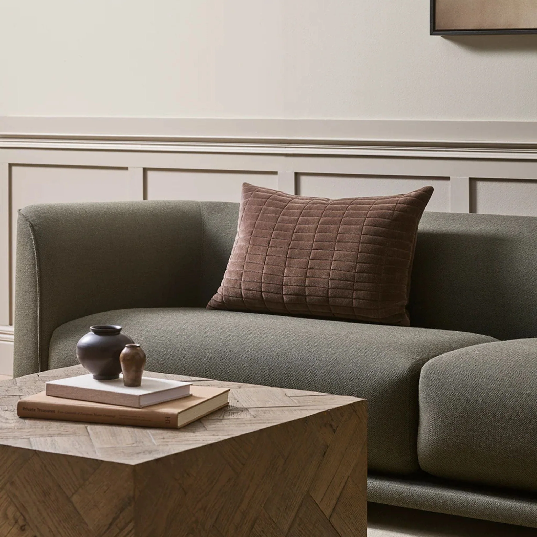 Turner Lumbar Cushion - Chocolate - Image 2